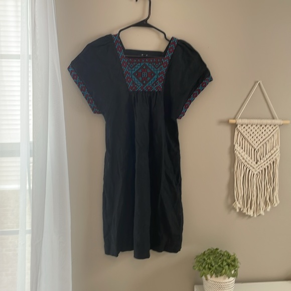 Embroidered black madewell dress xxs - Picture 2 of 4